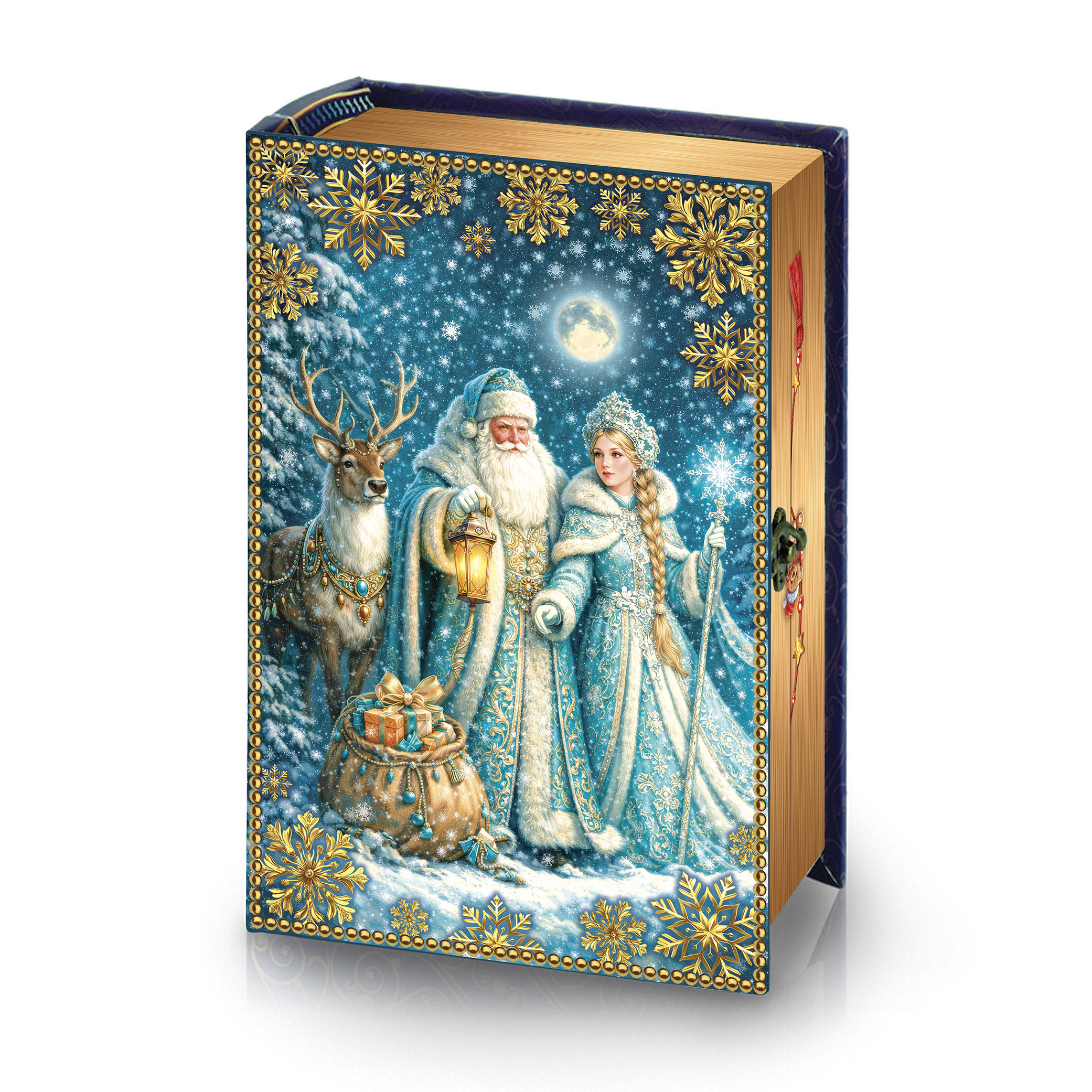 сладкий новогодний подарок Книга ДМ Снегурочка и Олень